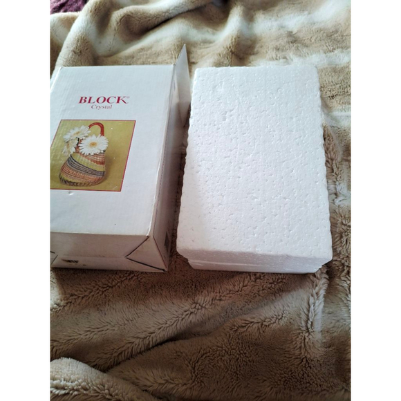 BLOCK Crystal Natalie Glass Handbag Vase mouth blown Multicolor vintage handcut - Picture 4 of 9